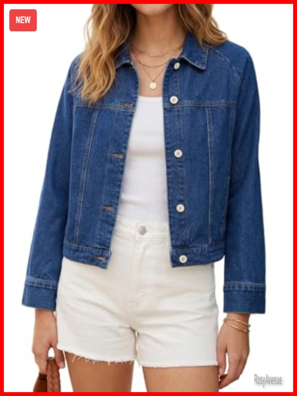 Oversized Washed Denim Trucker Jacket Long Sleeve Button Down Loose Fit Shacket